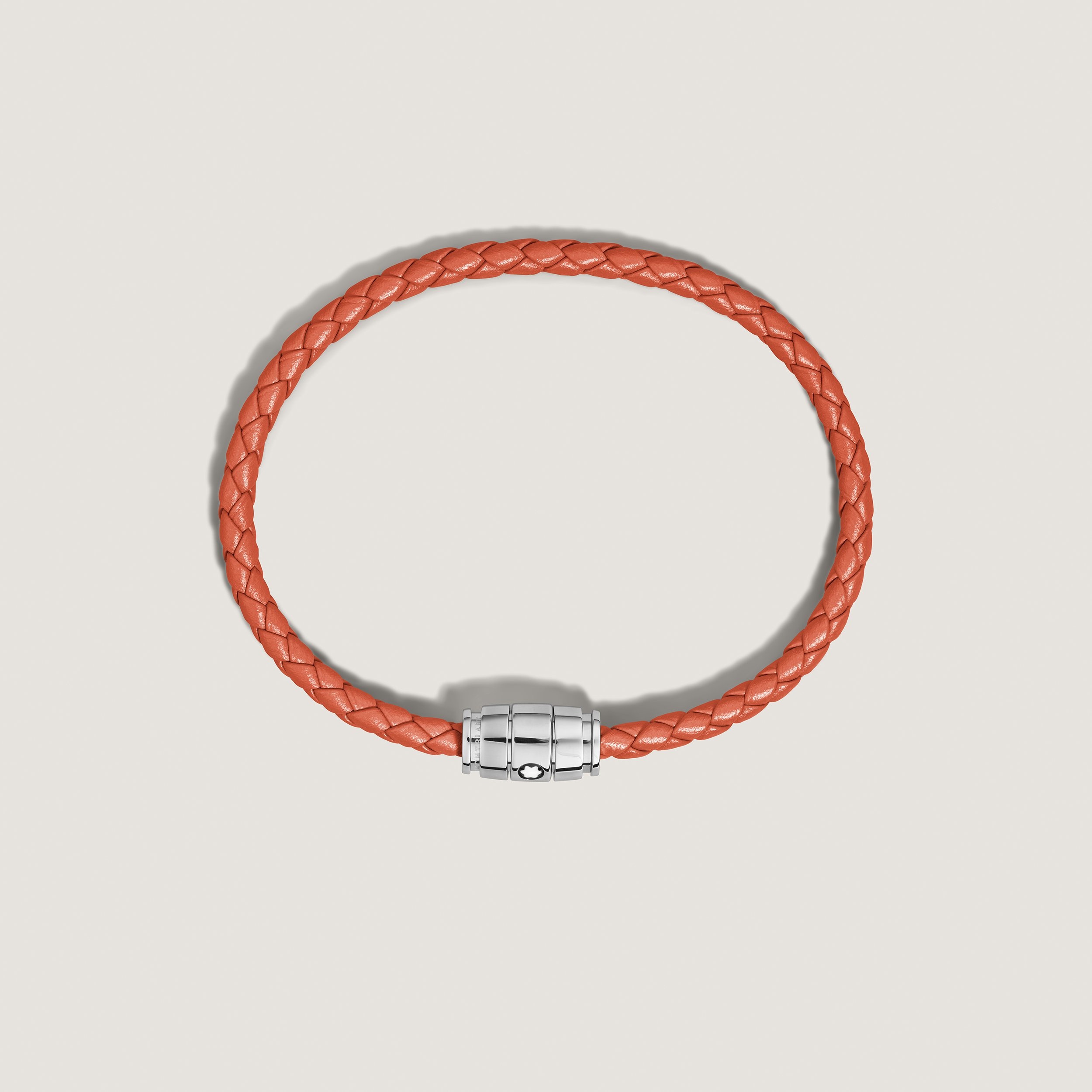Bracelet Steel 3 Rings Meisterstück Collection in Cayenne Leather - 4