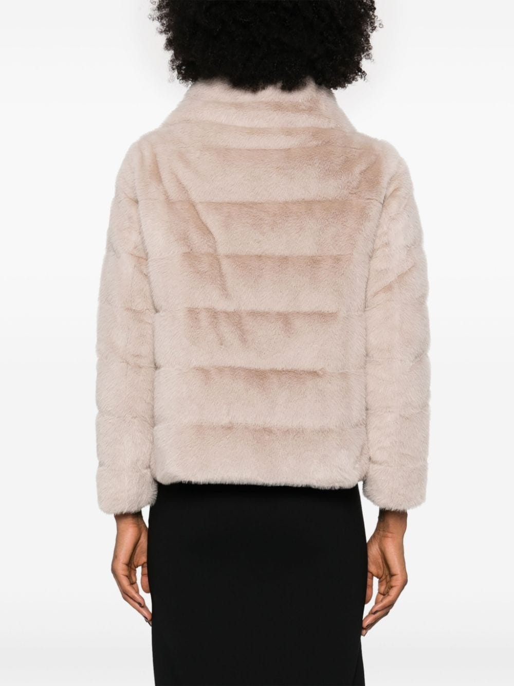faux-fur zipped jacket - 4