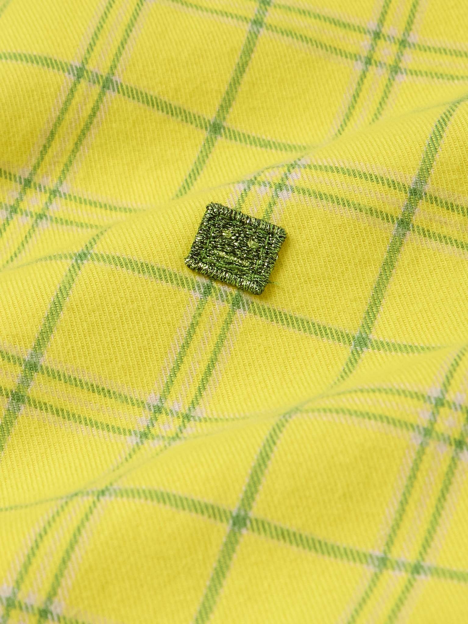 Sarlie Logo-Appliquéd Checked Cotton-Flannel Shirt - 4