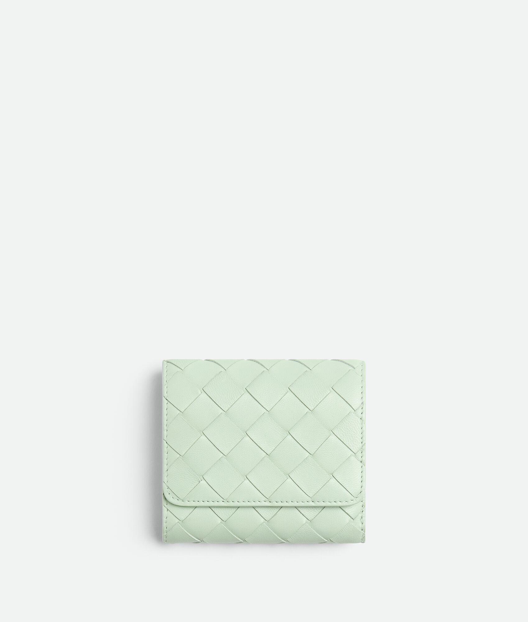 Intrecciato  Tri-Fold Wallet With Origami Coin Purse - 1