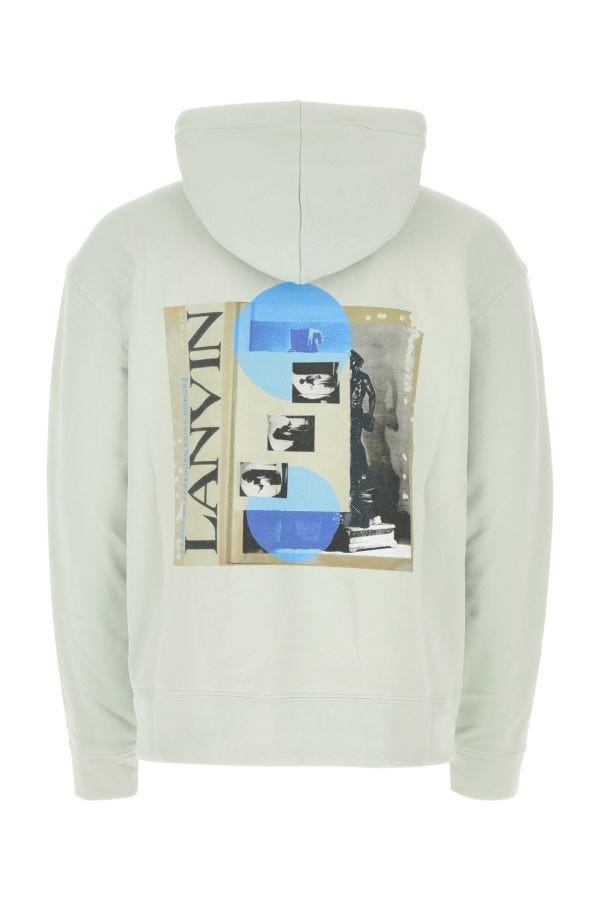 Lanvin Man Mint Green Cotton Sweatshirt - 2