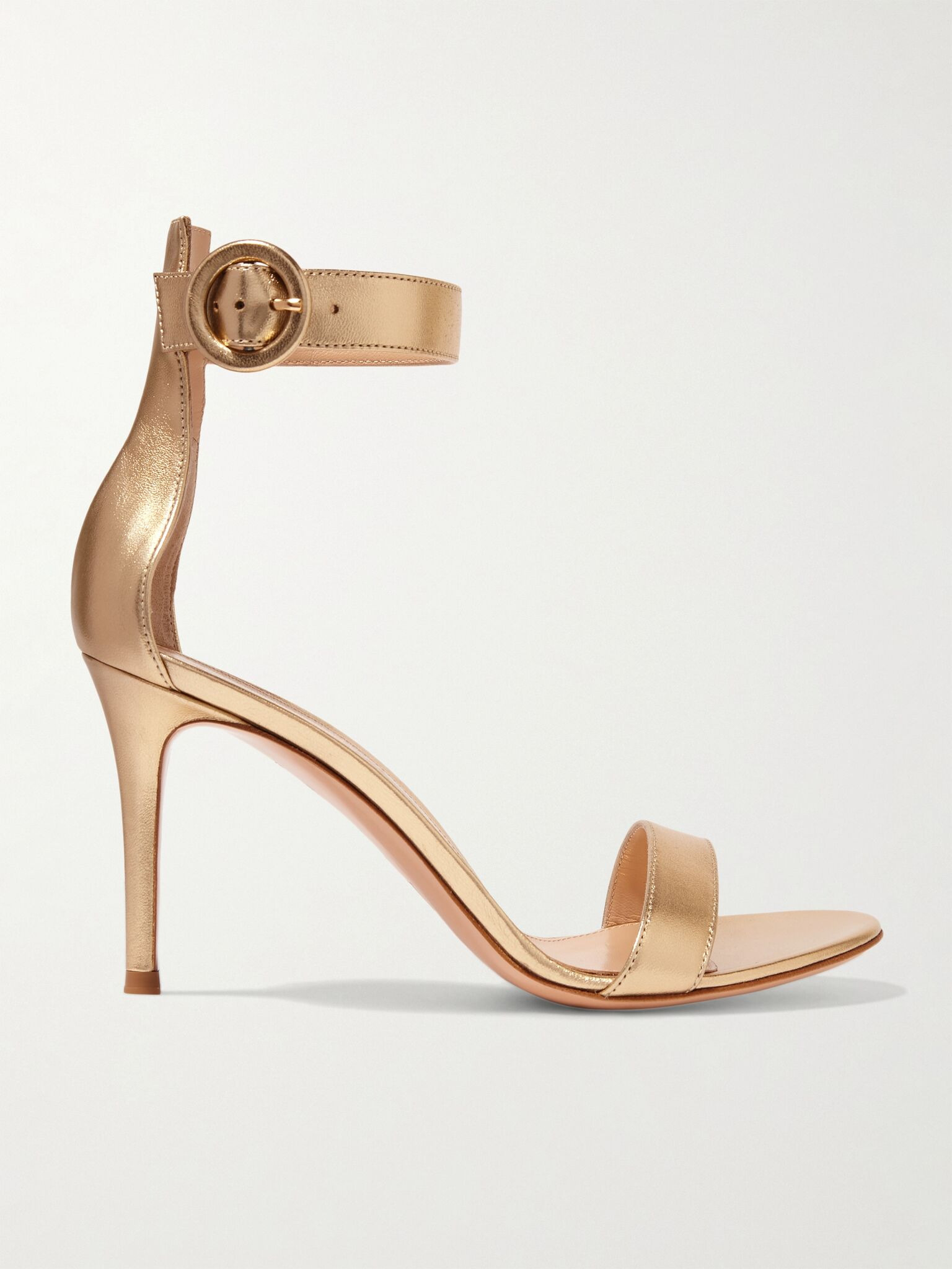 Portofino 85 metallic leather sandals Gold - 1
