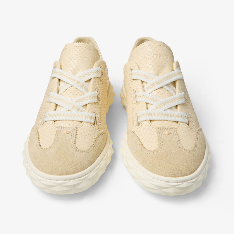 Diamond Light Flex F
Yellow Buttermilk Elaphe Print Leather Trainers 5