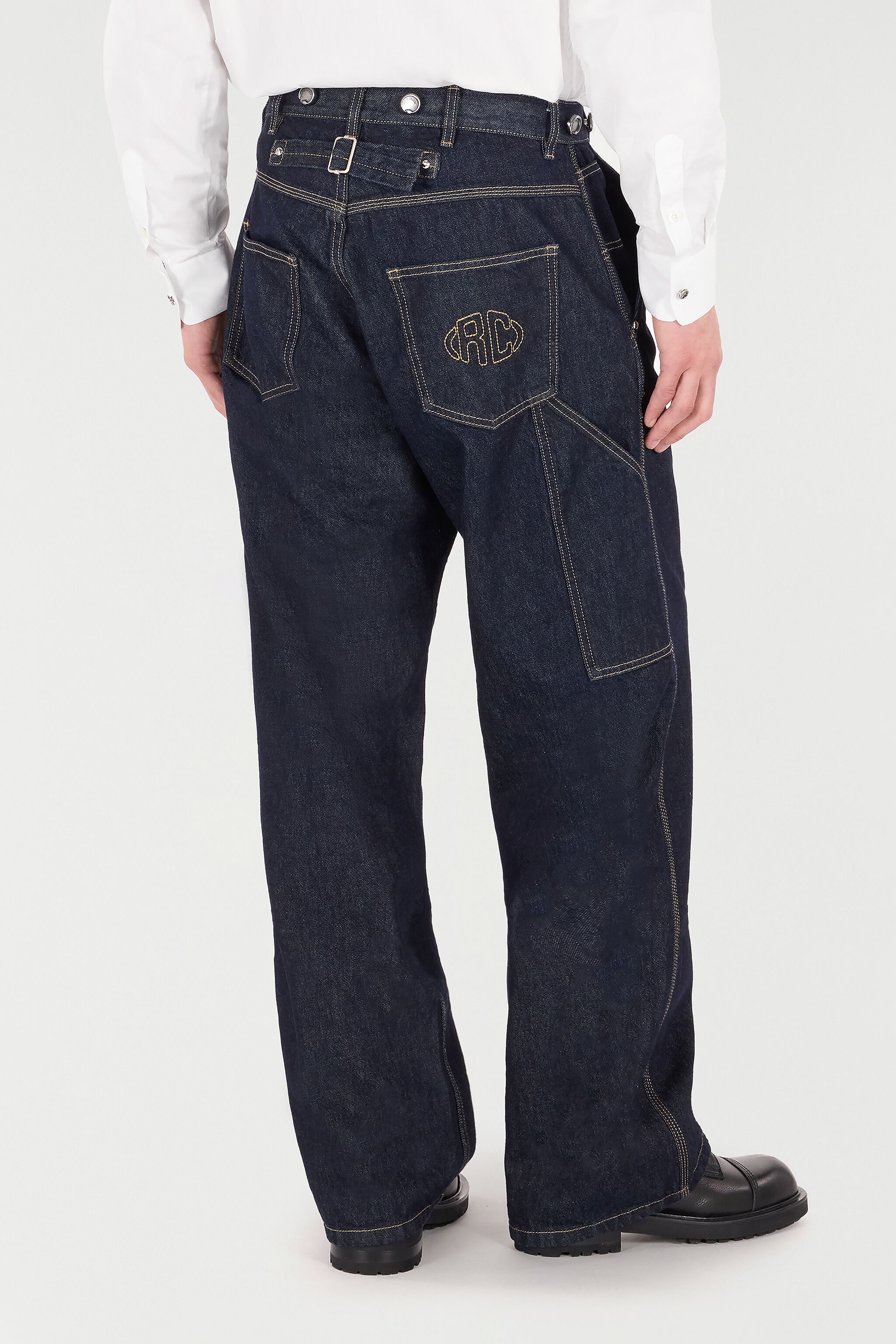 Wide-Leg Jeans with RC Monogram - 4