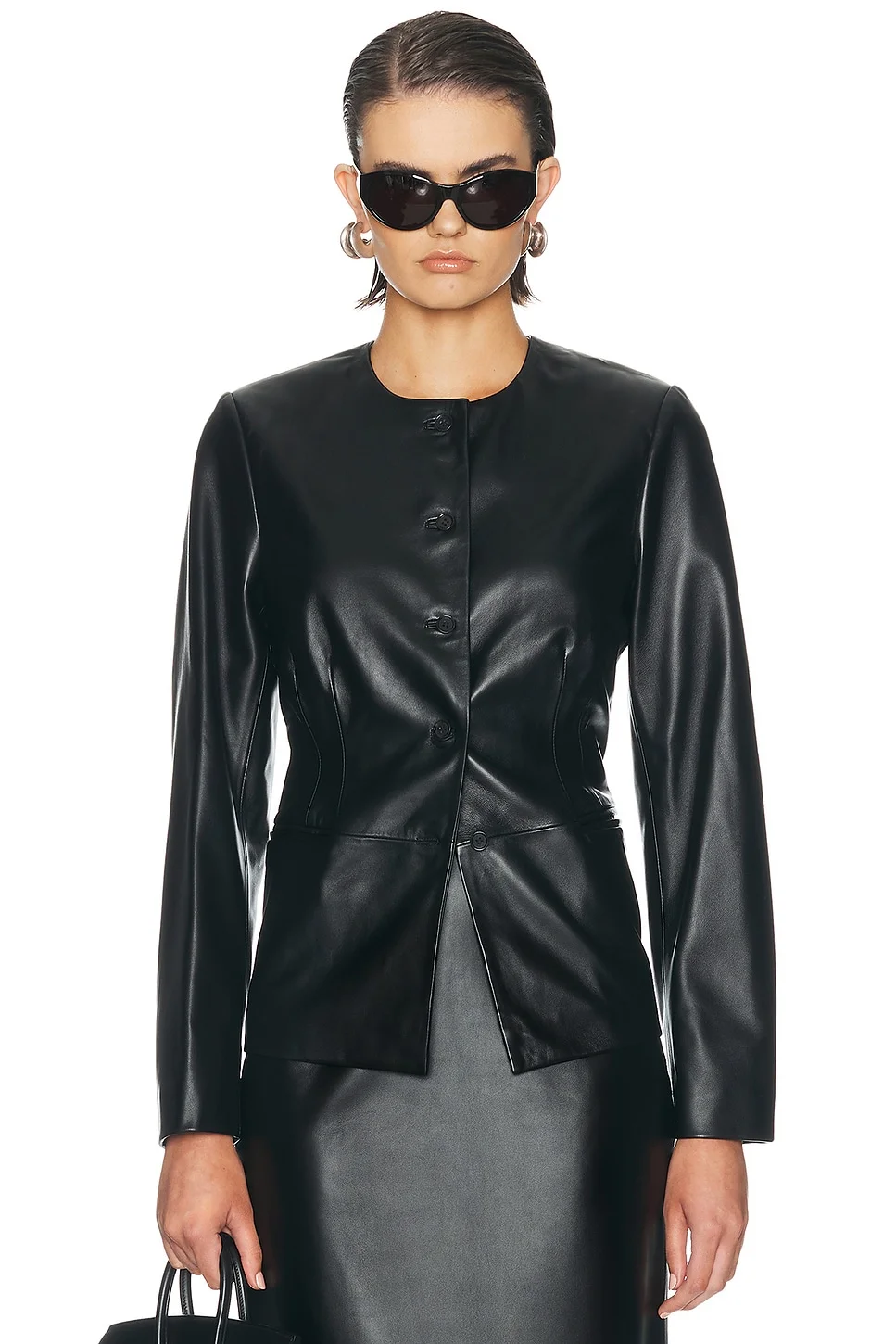 Adea Collarless Tailored Jacket - 1