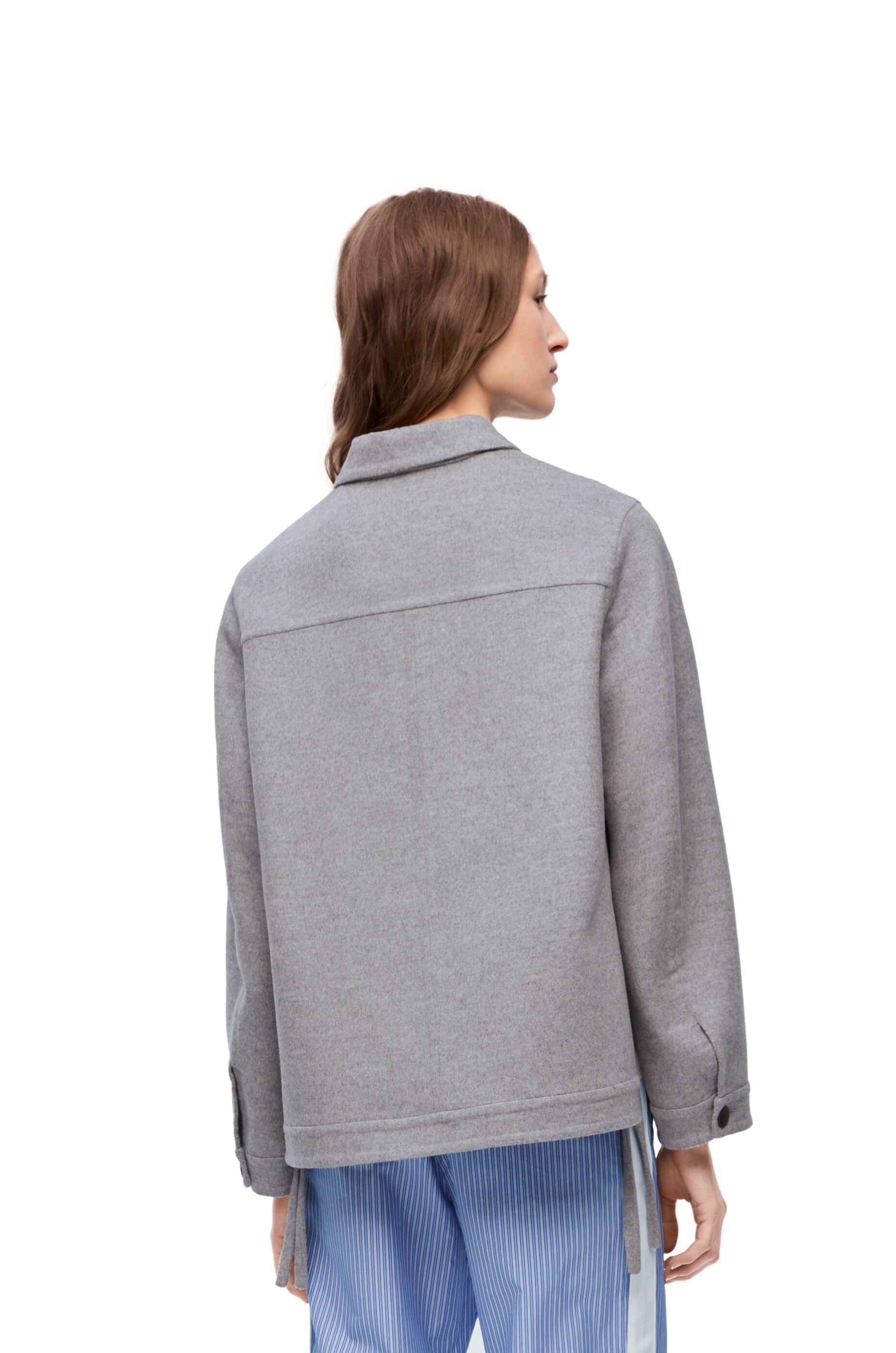Workwear jacket in wool and cashmere - 4