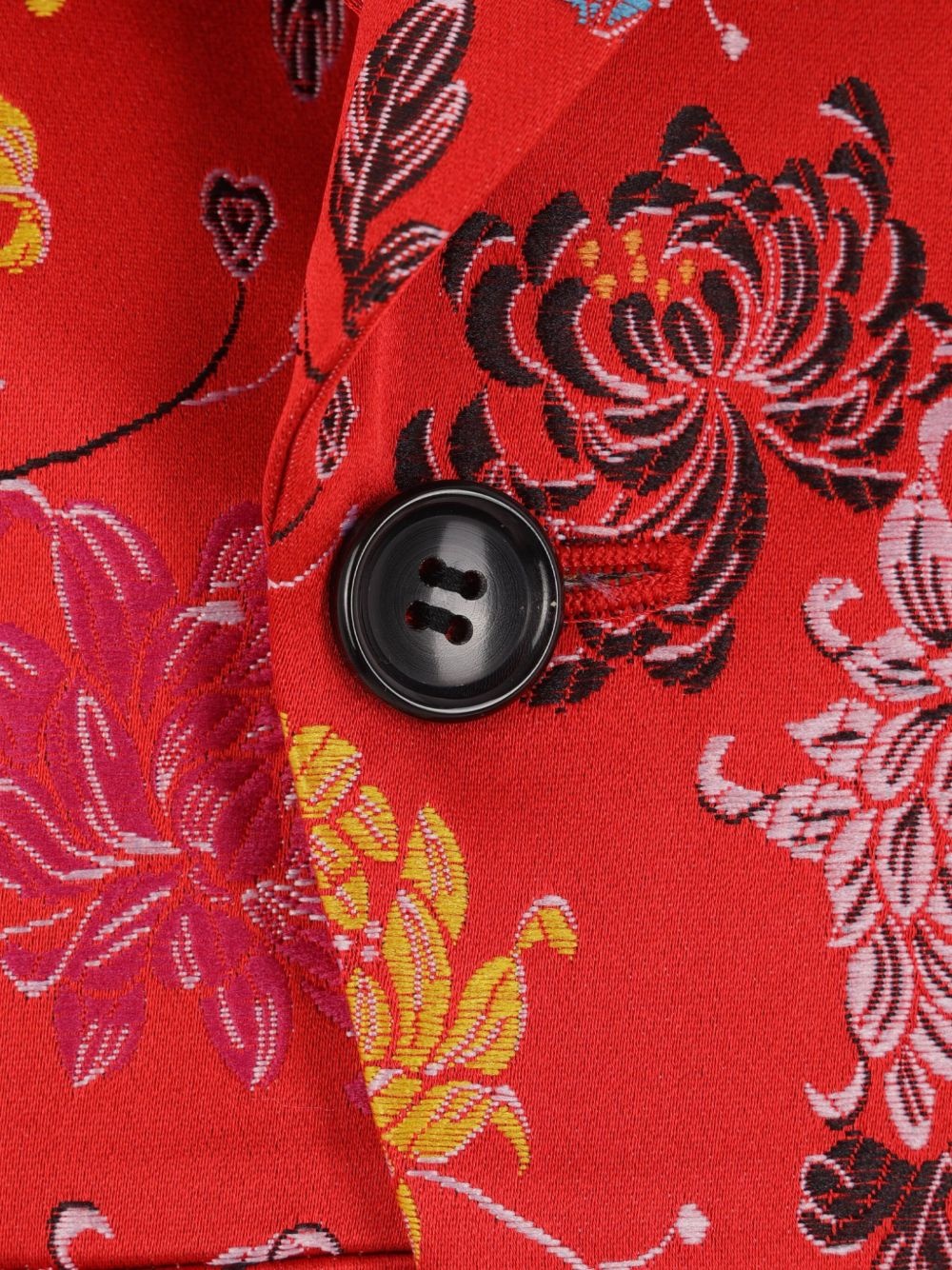 floral-jacquard blazer - 3