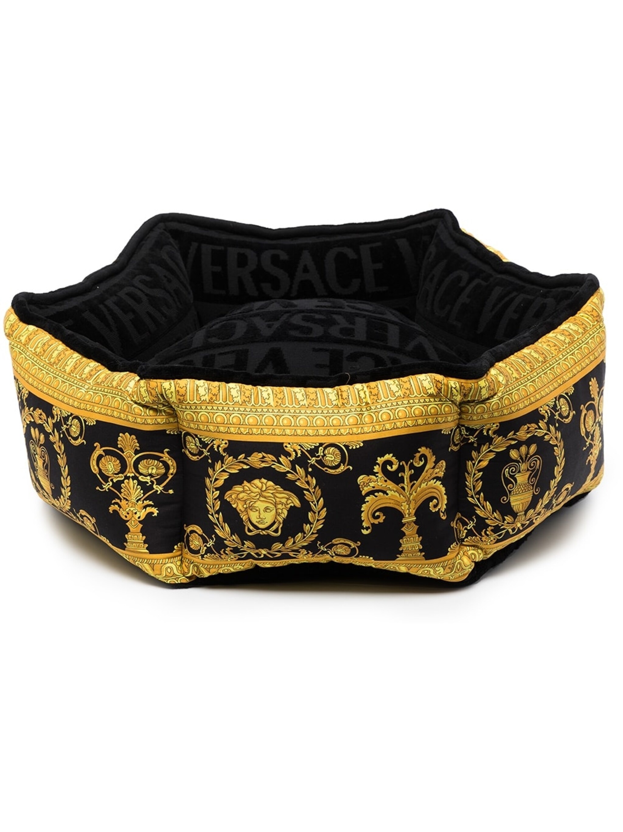 VERSACE Barroco-pattern pet bed | REVERSIBLE