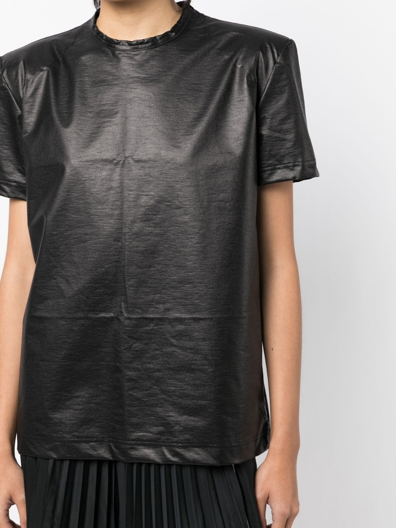 metallic short-sleeve T-shirt 5