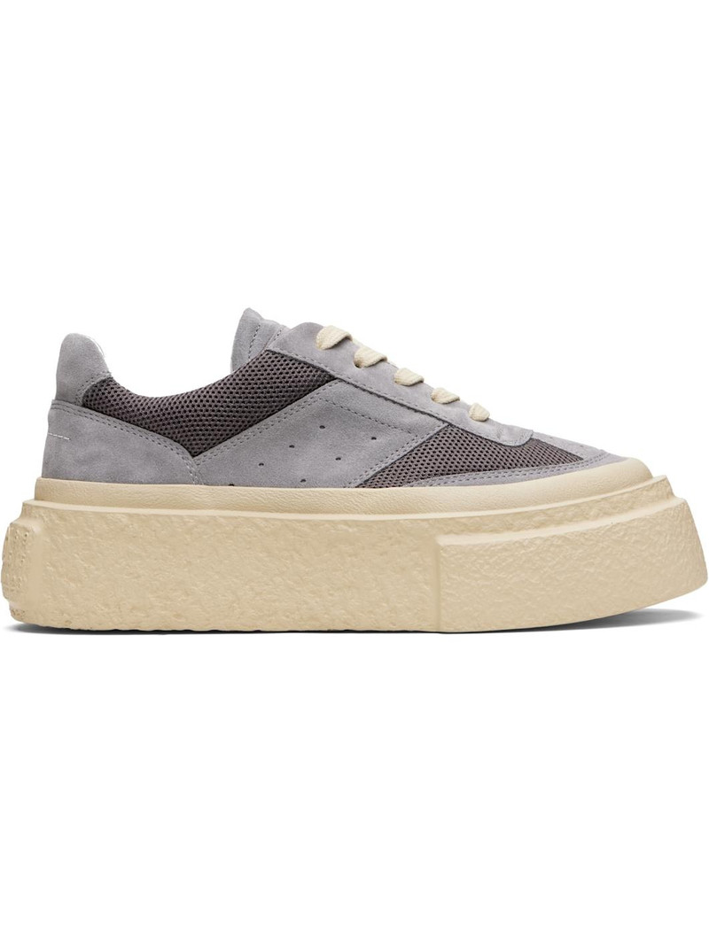 Gray Platform Sneakers 1