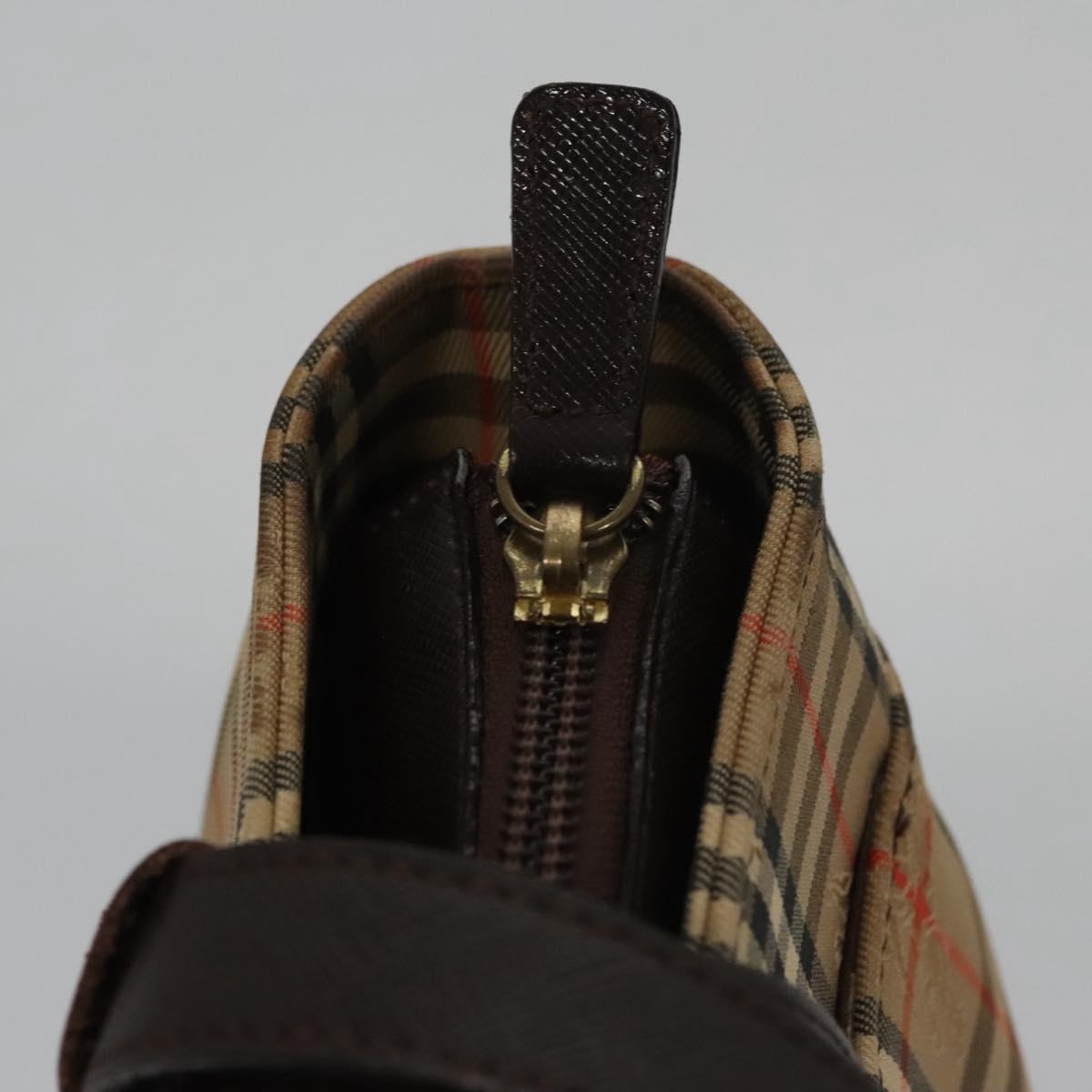 Burberry Nova Check Hand Bag Canvas Beige - 10