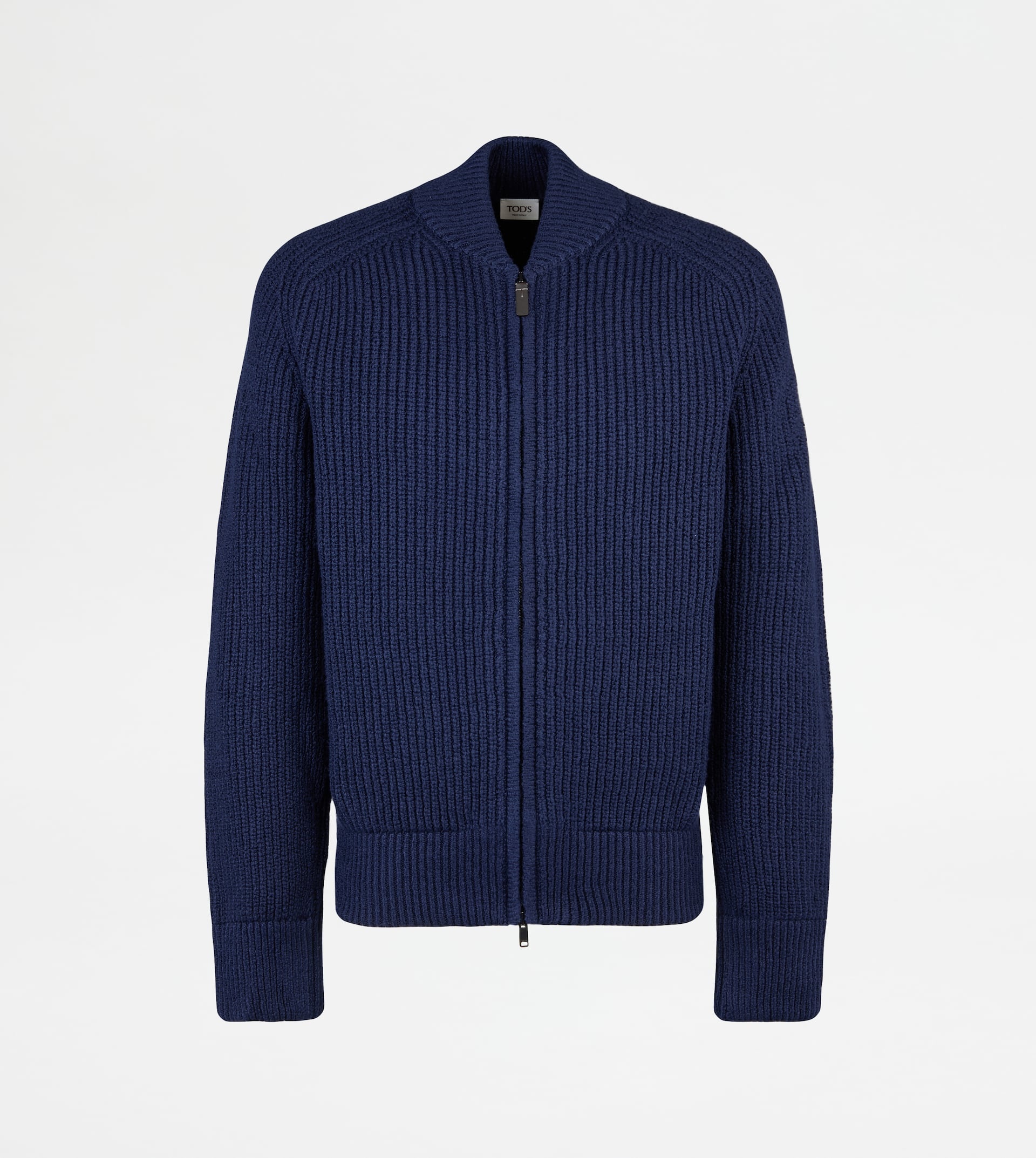 CARDIGAN IN COTTON - BLUE - 1