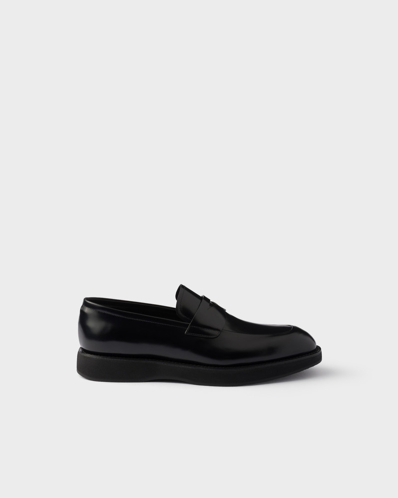 Brushed leather loafers 2