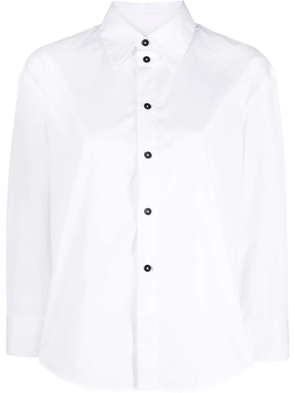 long-sleeved cotton shirt - 1