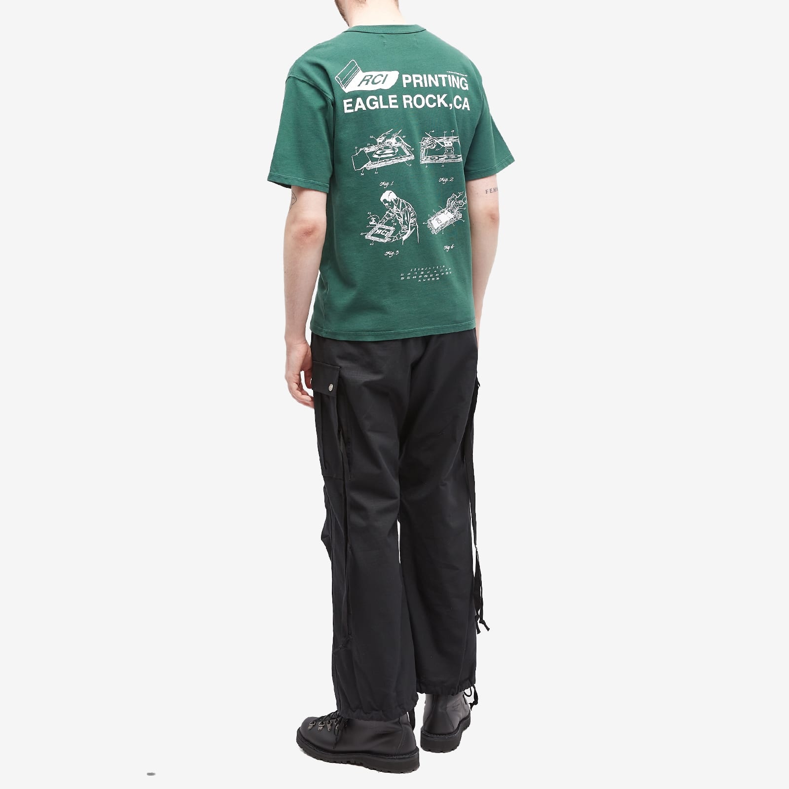 【関税込み】Reese Cooper グリーン RCI Printing Tシャツ REESE COOPER® Reese Cooper RCI Printing T-Shirt | REVERSIBLE