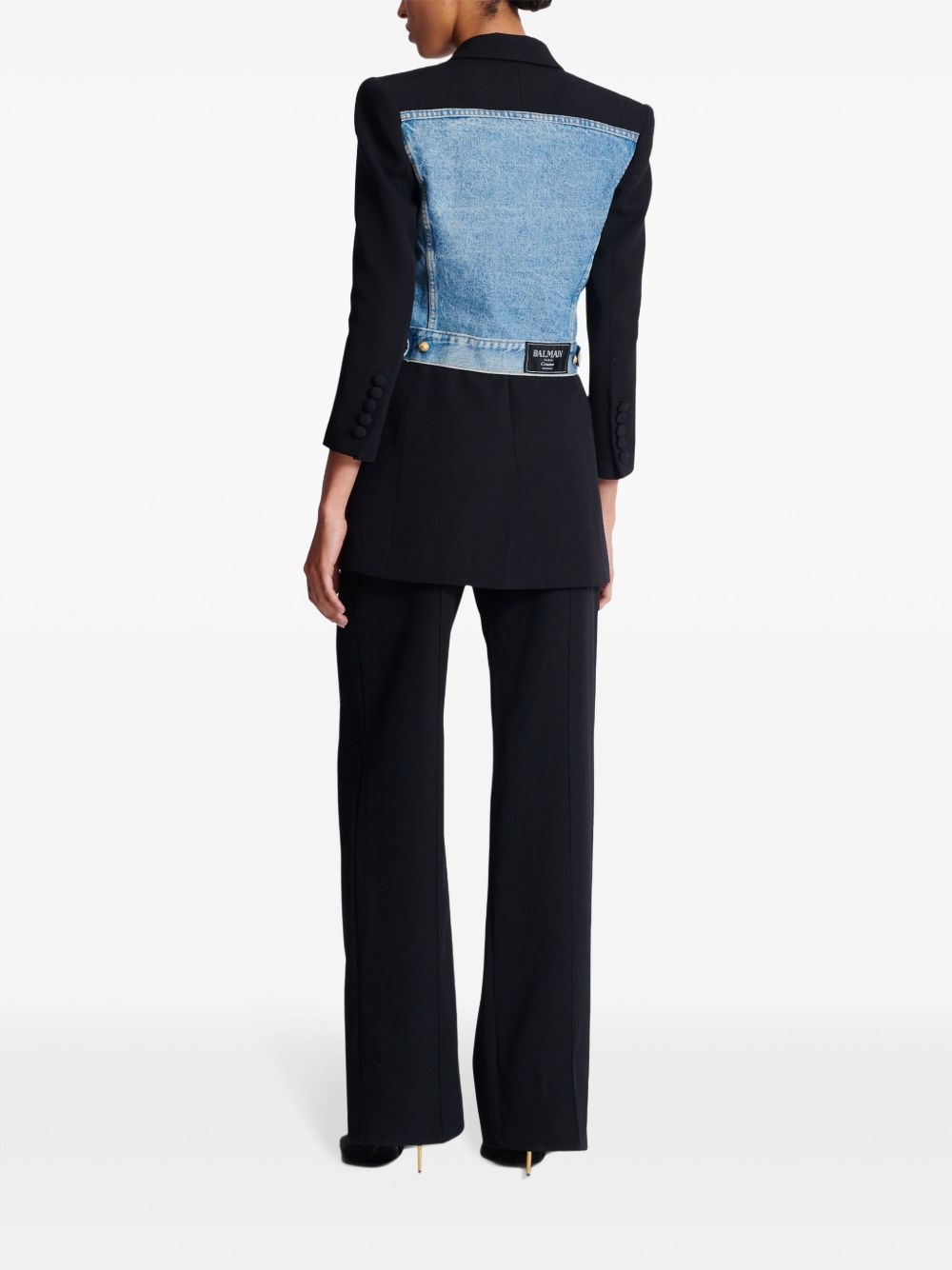panelled blazer - 4