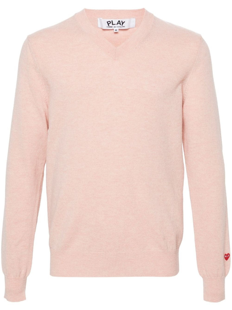 V-neck wool jumper 1