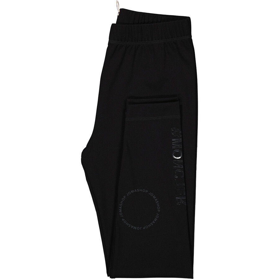 Moncler Men's Black Day-Namic Logo-Print Leggings - 7