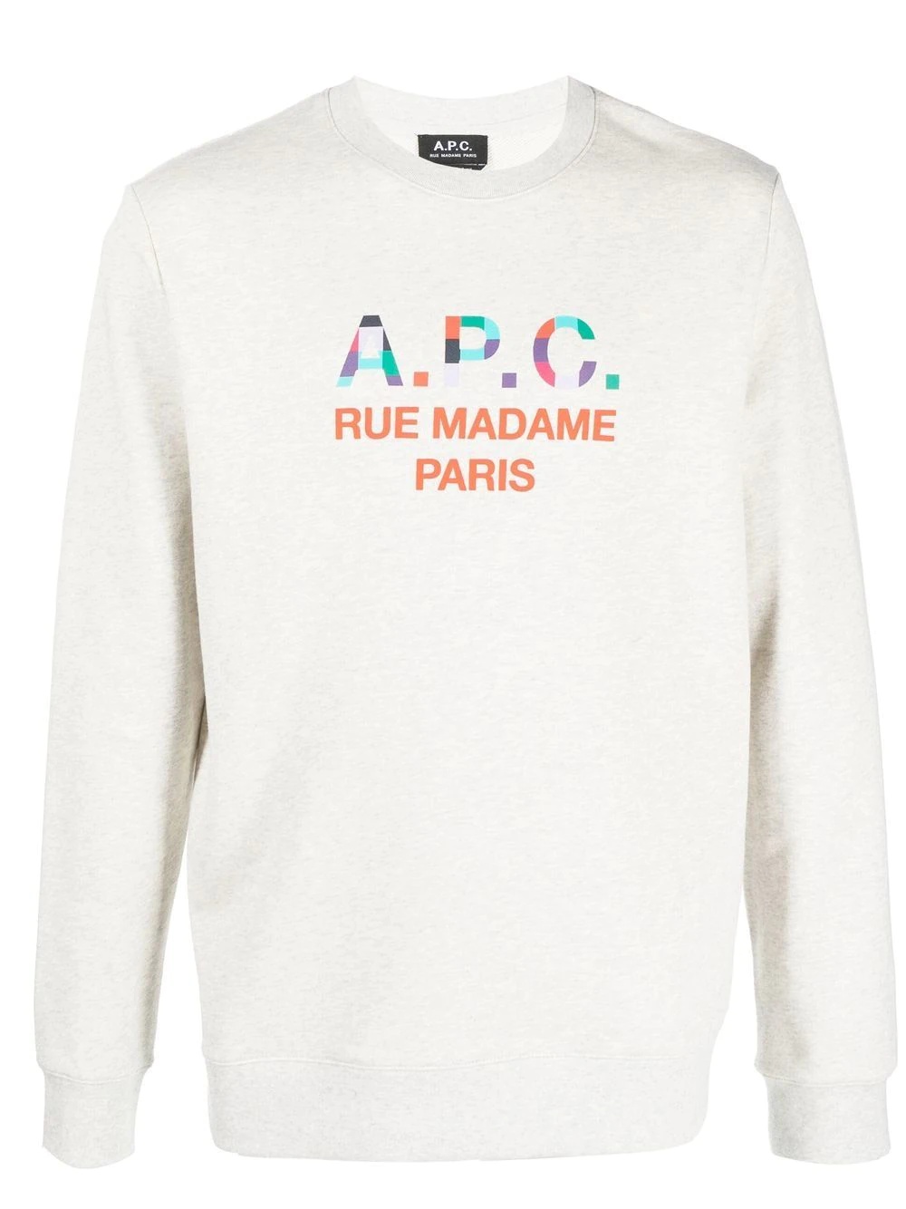 logo-print cotton sweatshirt - 1