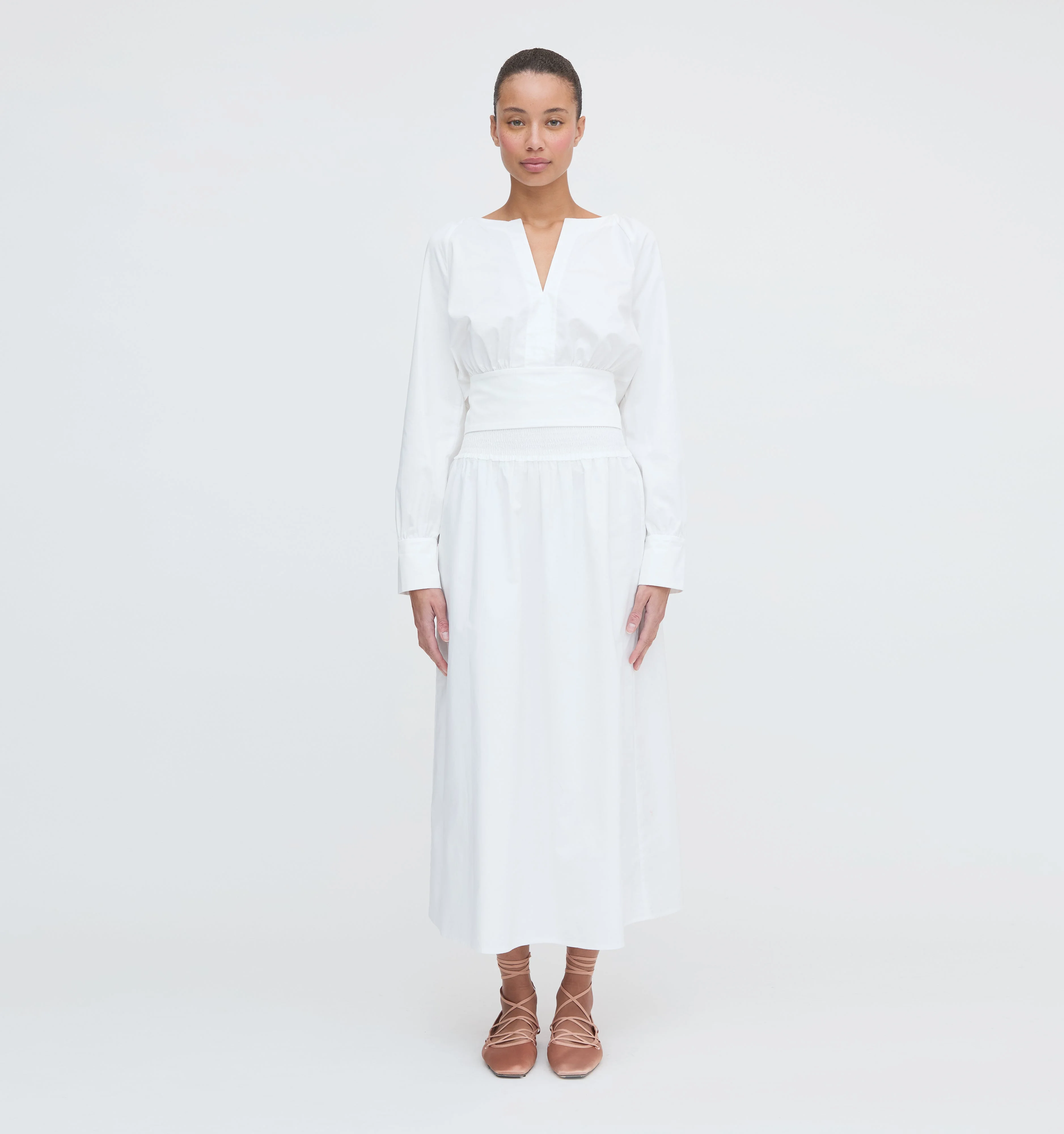 The Delphine Nap Skirt - White - 1