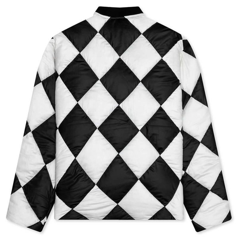 NEIGHBORHOOD CHECKER DOWN JACKET - WHITE outlook