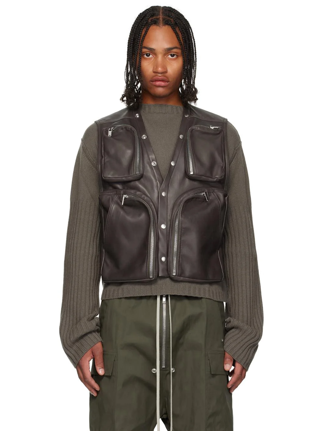 Gray Concordians Cargo Vest - 1