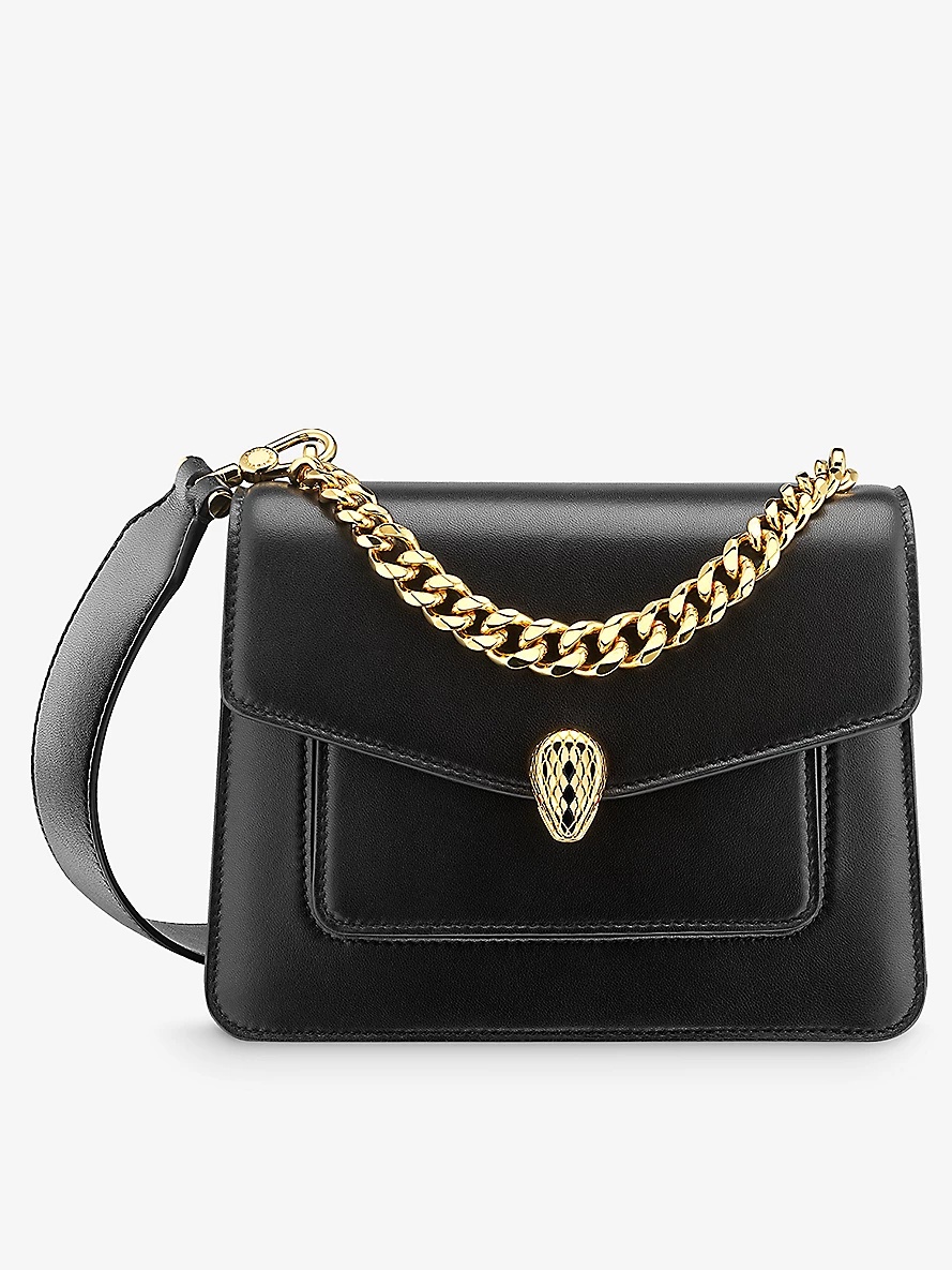 Serpenti Forever leather cross-body bag - 1