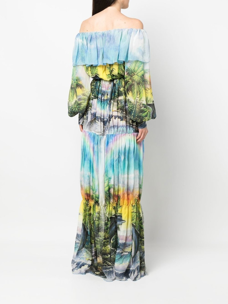 Hawaii pleated maxi dress 4