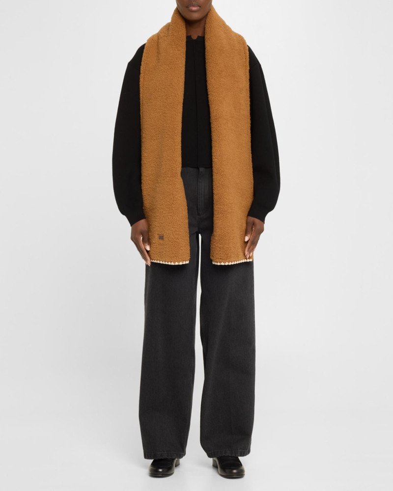 UGG Fluff Faux-Fur Scalloped Scarf outlook