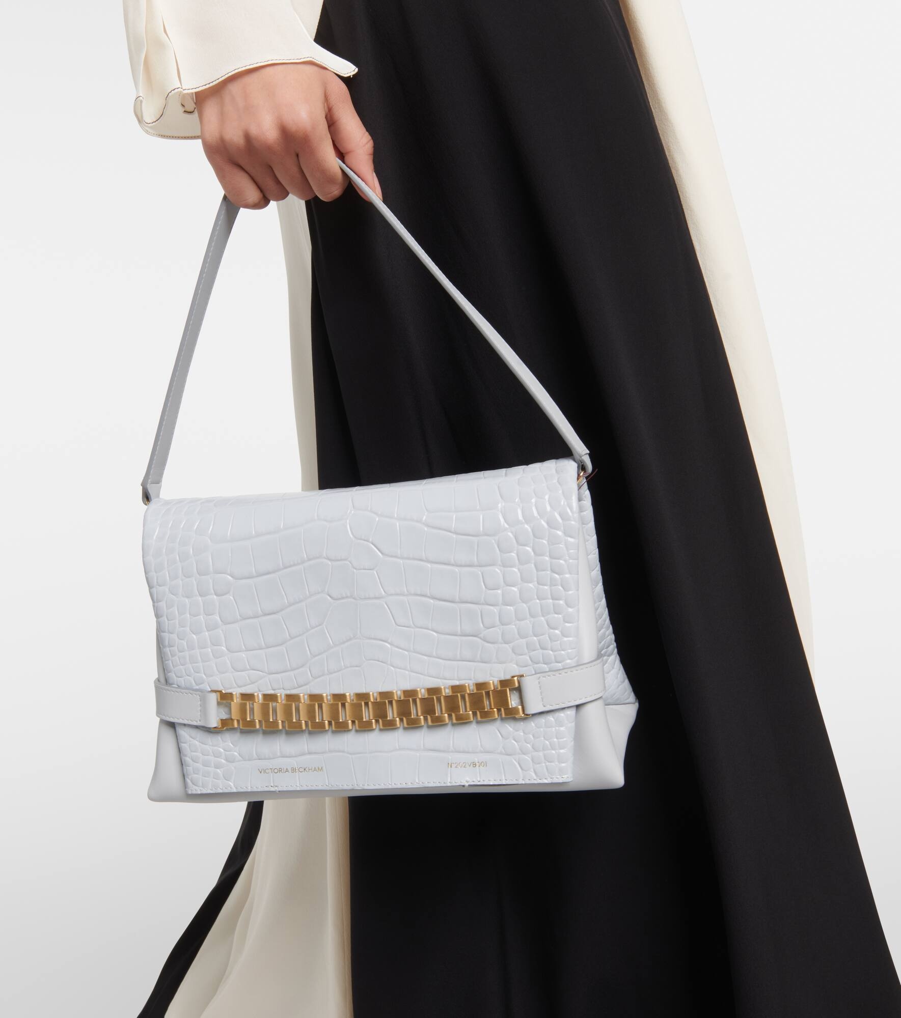 Chain Pouch croc-effect leather shoulder bag - 2