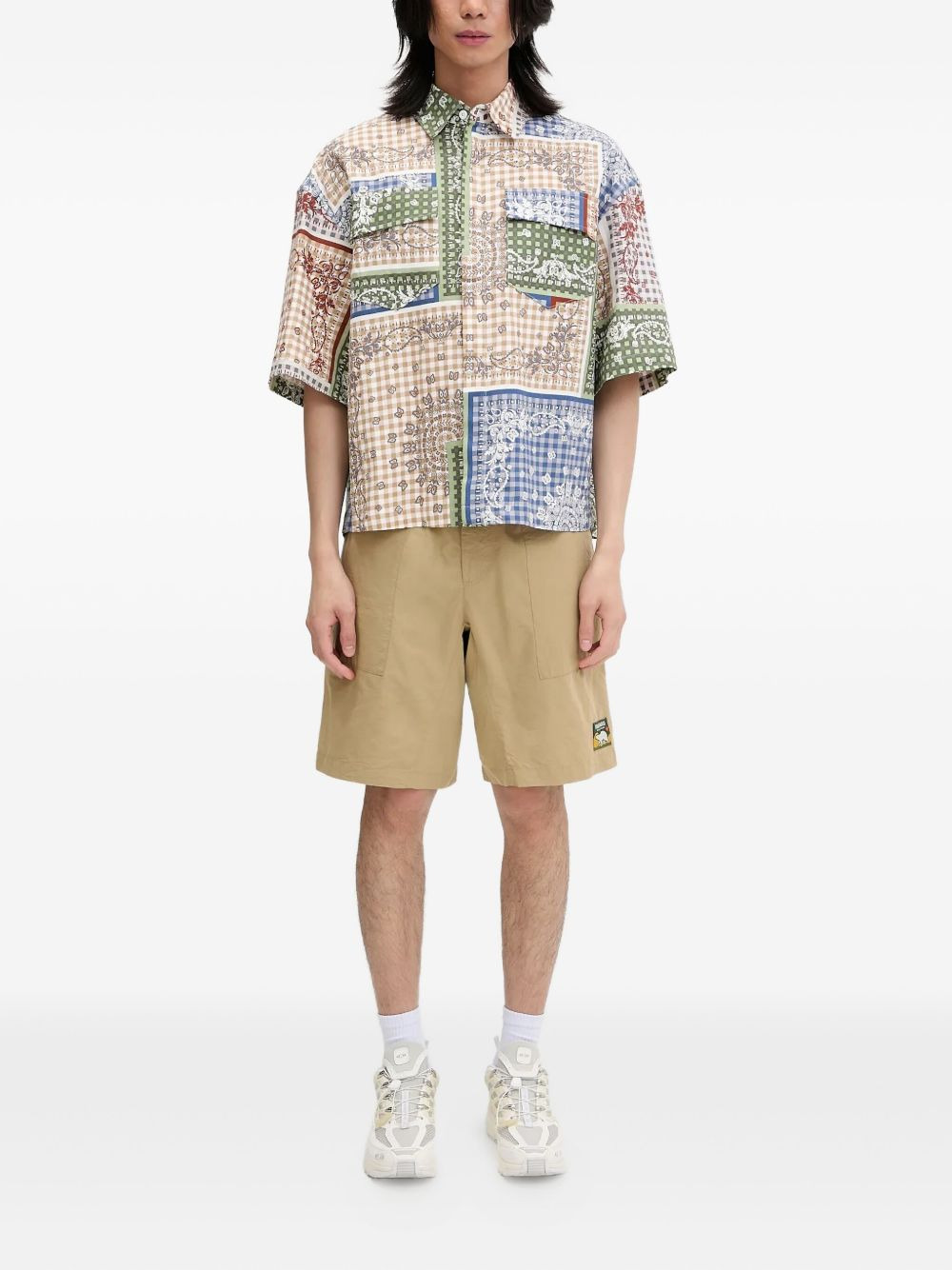 logo patch-detail shorts - 2