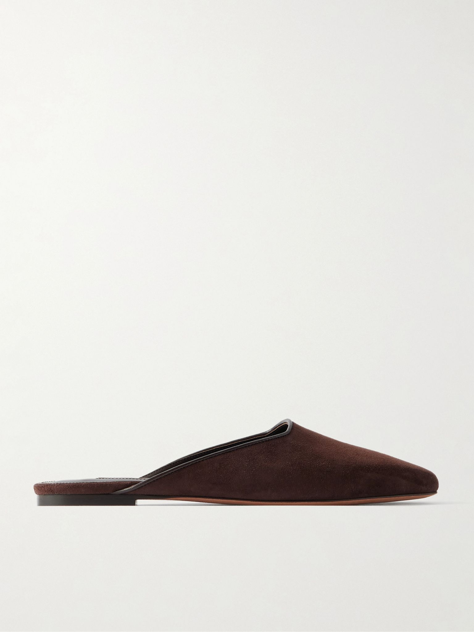 Suede mules Chocolate - 1