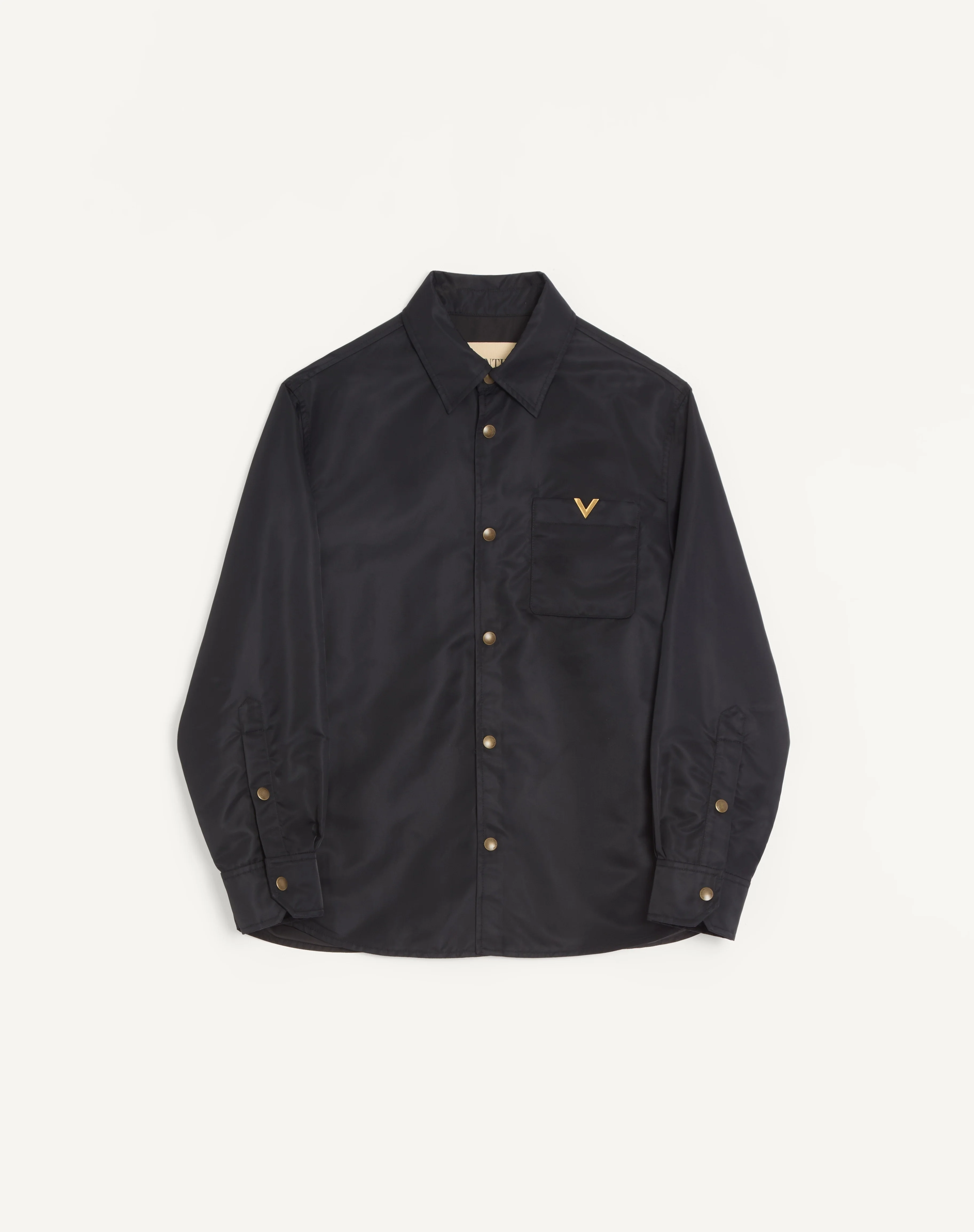 VALENTINO NYLON SHIRT JACKET WITH VGOLD - 1