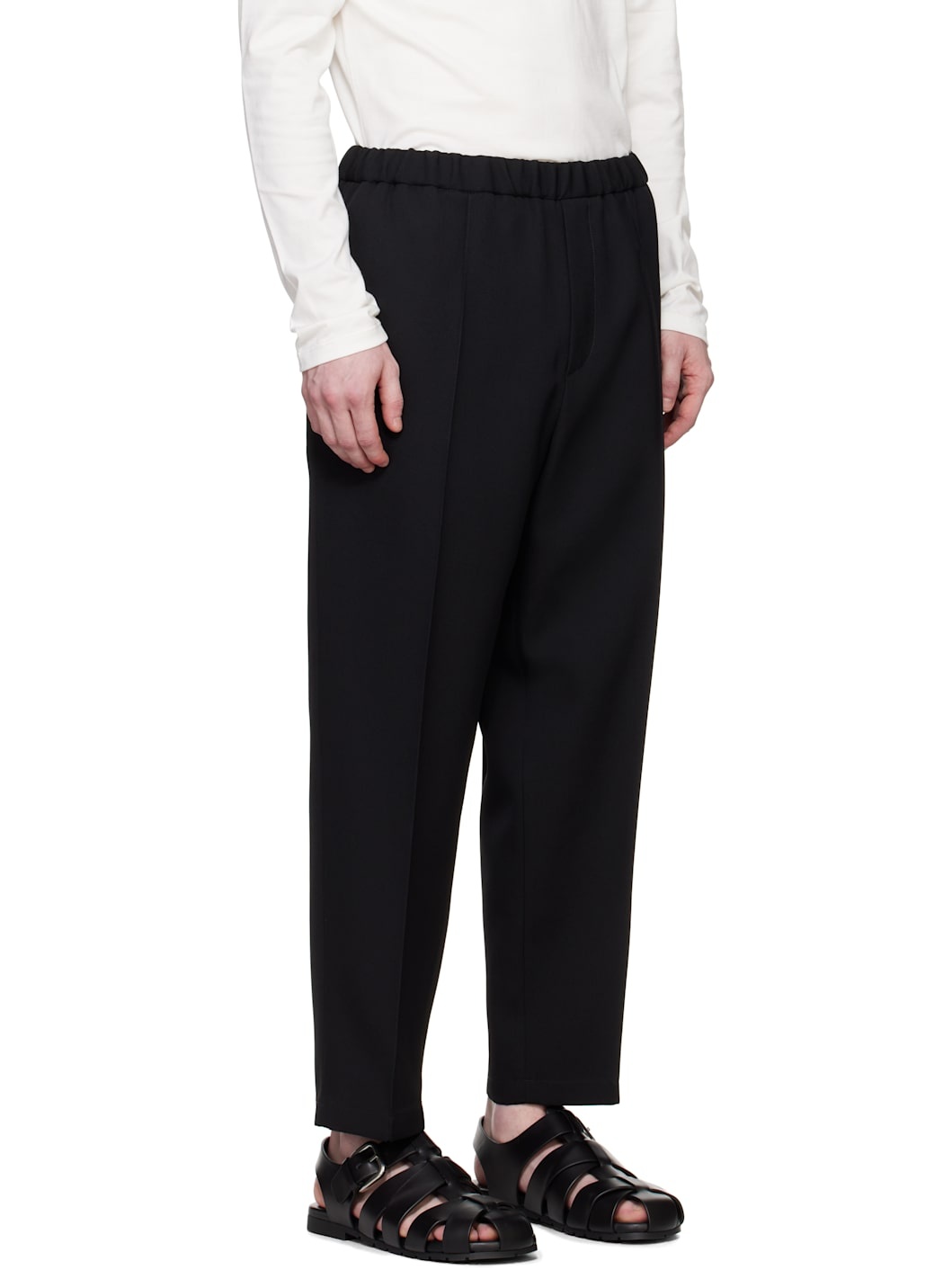 Black Tapered Trousers - 2