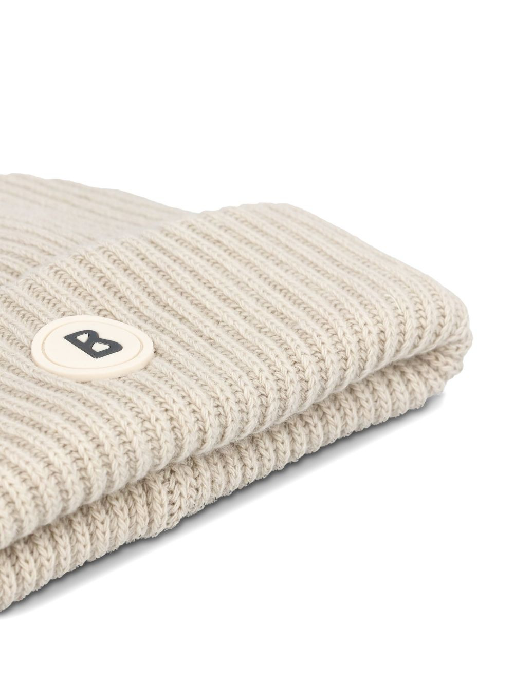 Gustav ribbed logo-patch beanie - 4