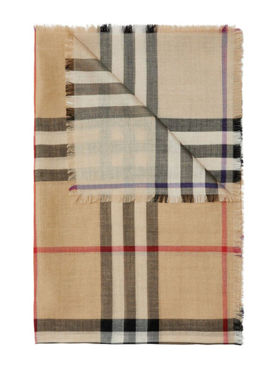 Burberry Vintage Check wool-blend scarf outlook