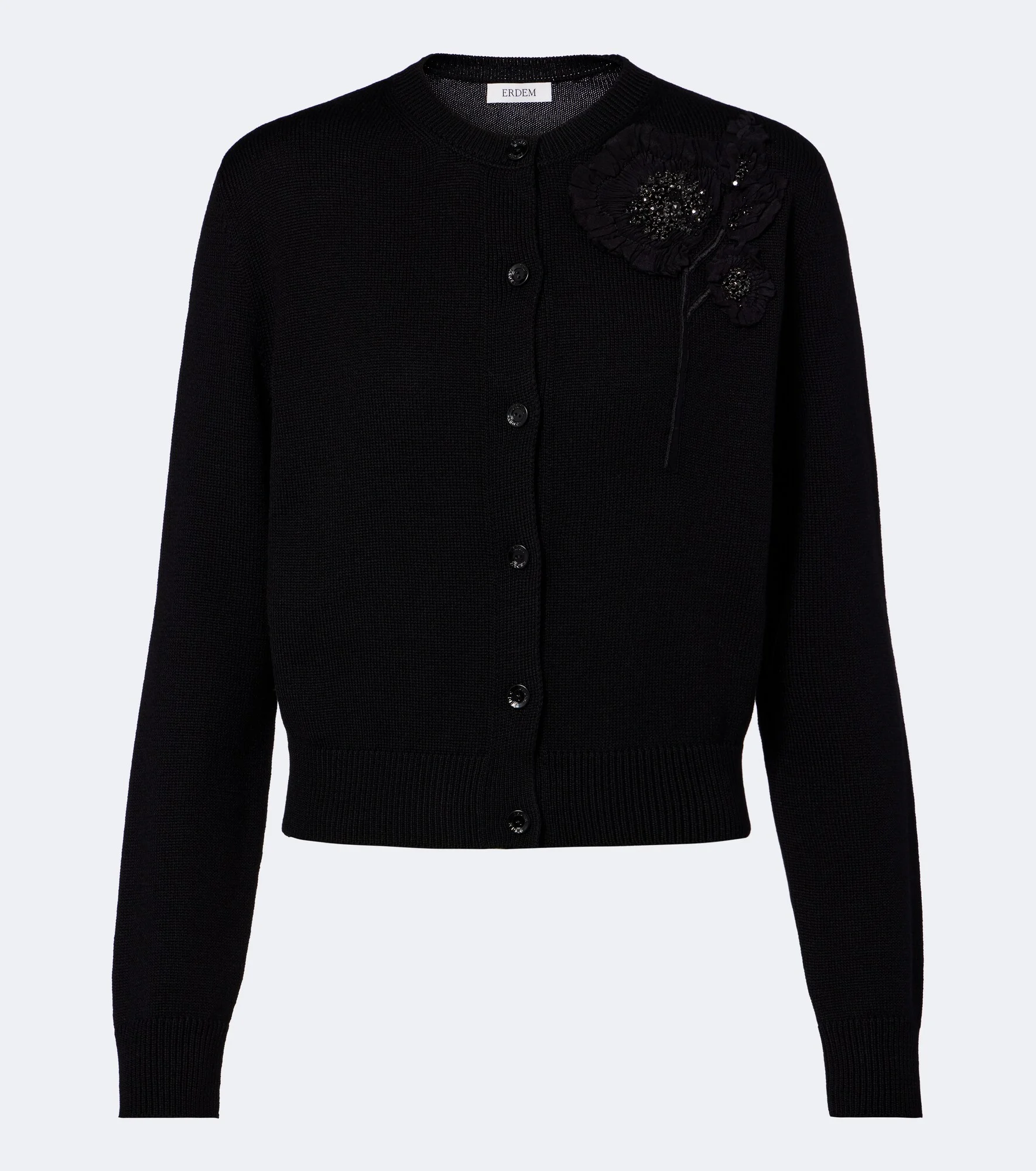 Beaded wool cardigan - 1