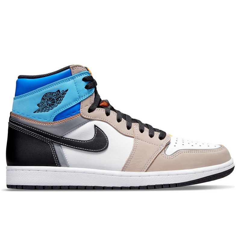 AIR JORDAN 1 RETRO HIGH OG PRO - WHITE/TOTAL ORANGE/MULTI - 1
