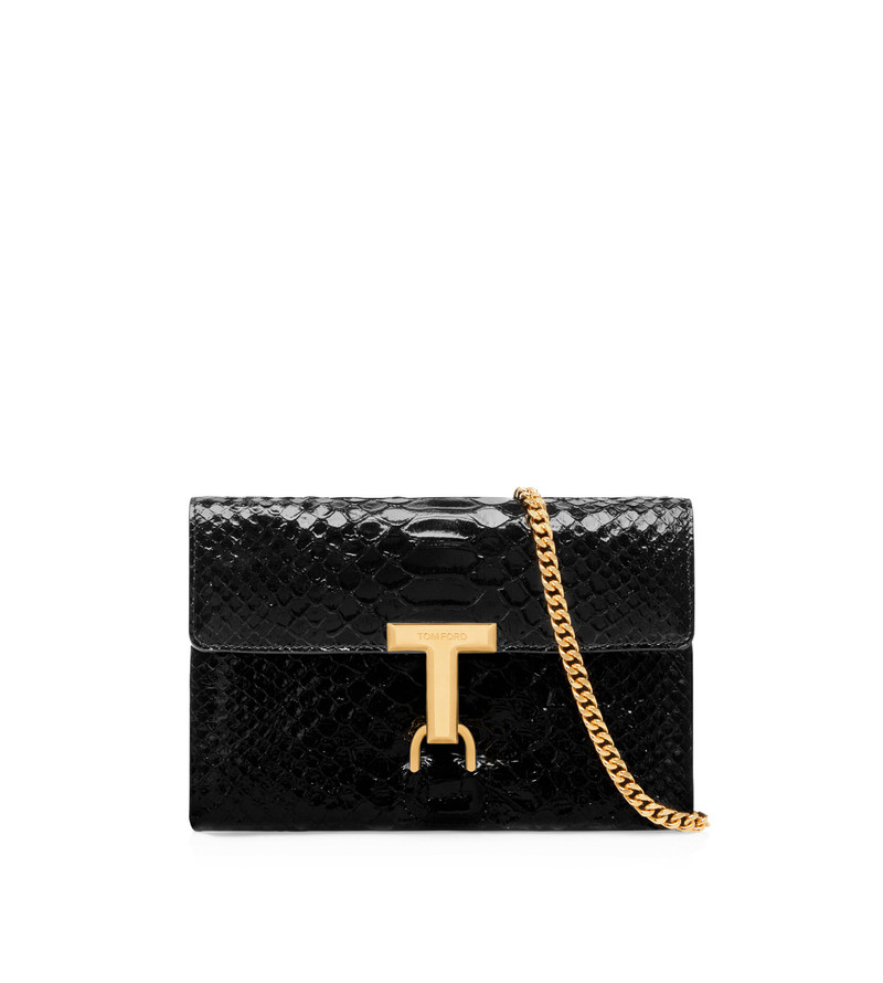 STAMPED PYTHON LEATHER MONARCH MINI BAG 1