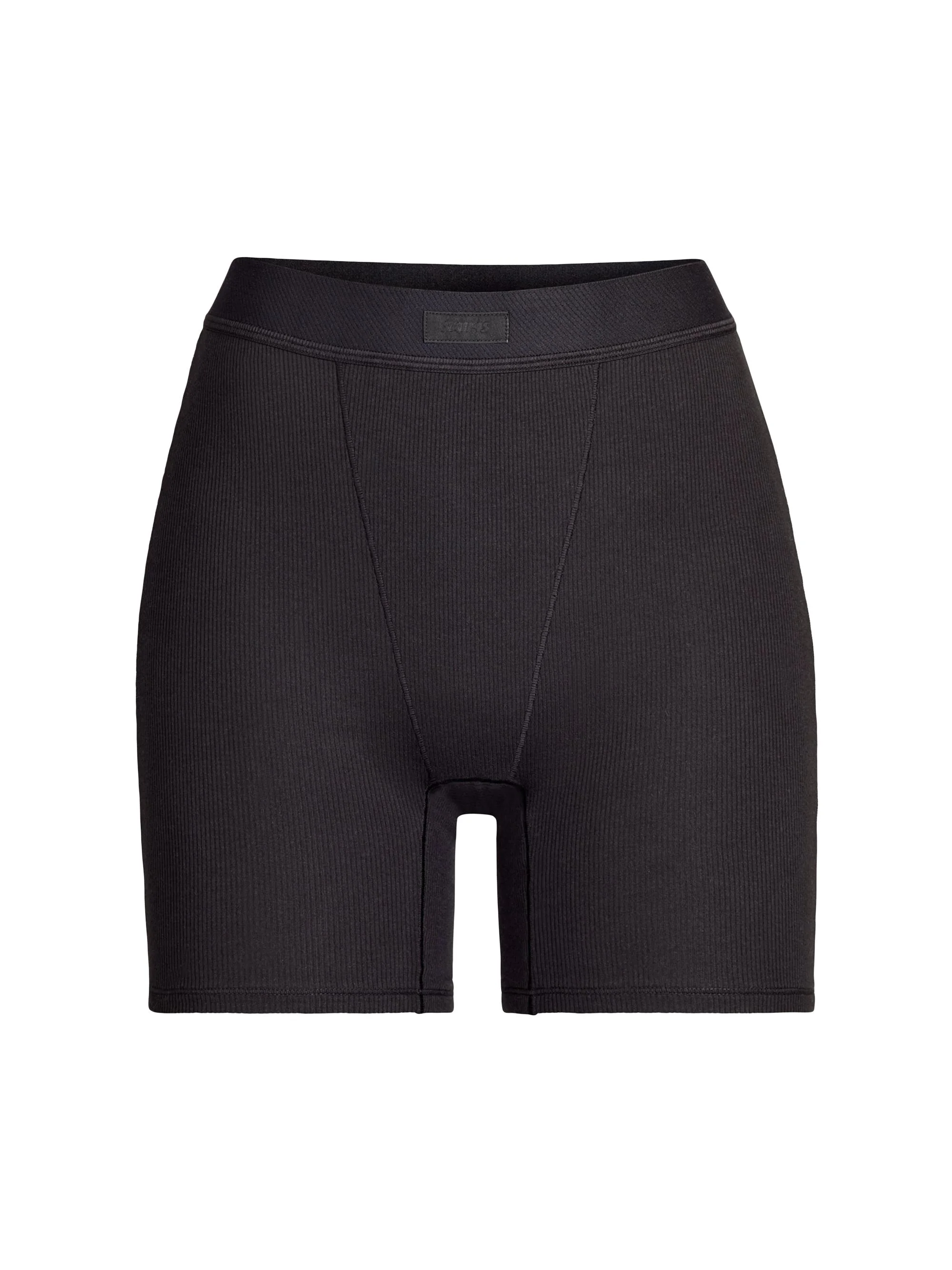 Women's Cotton Rib Boxer - Soot - 1