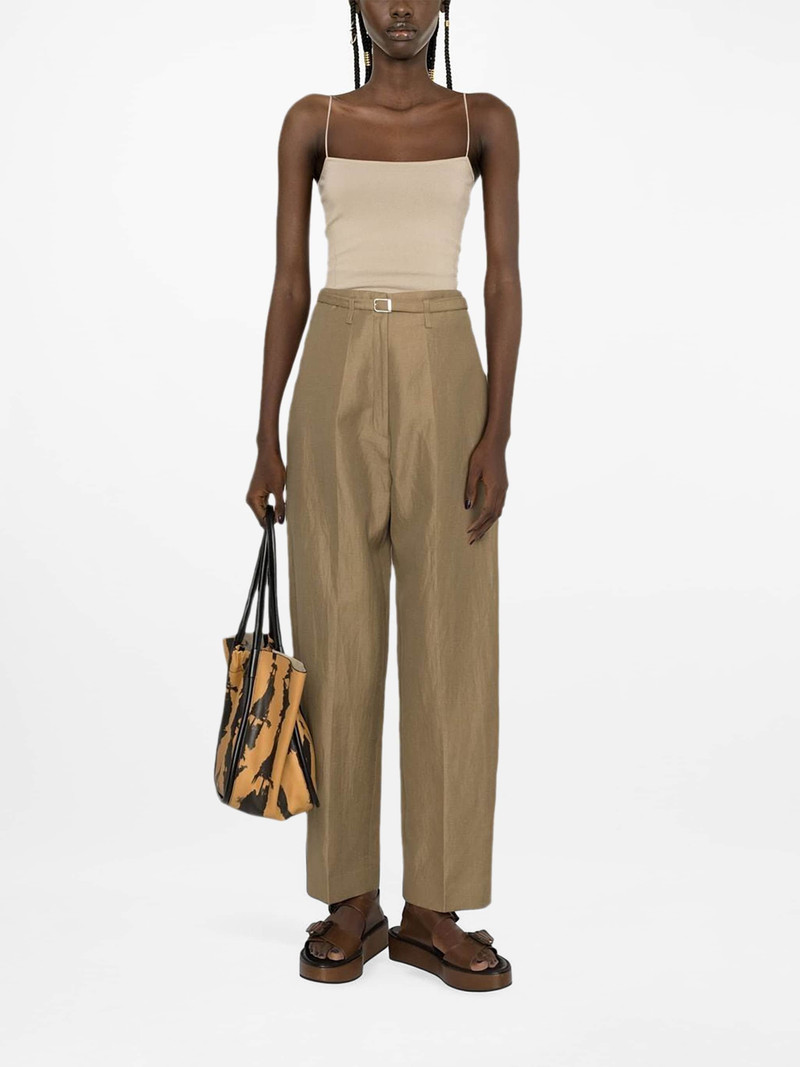 Lemaire square-neck spaghetti-strap tank top outlook