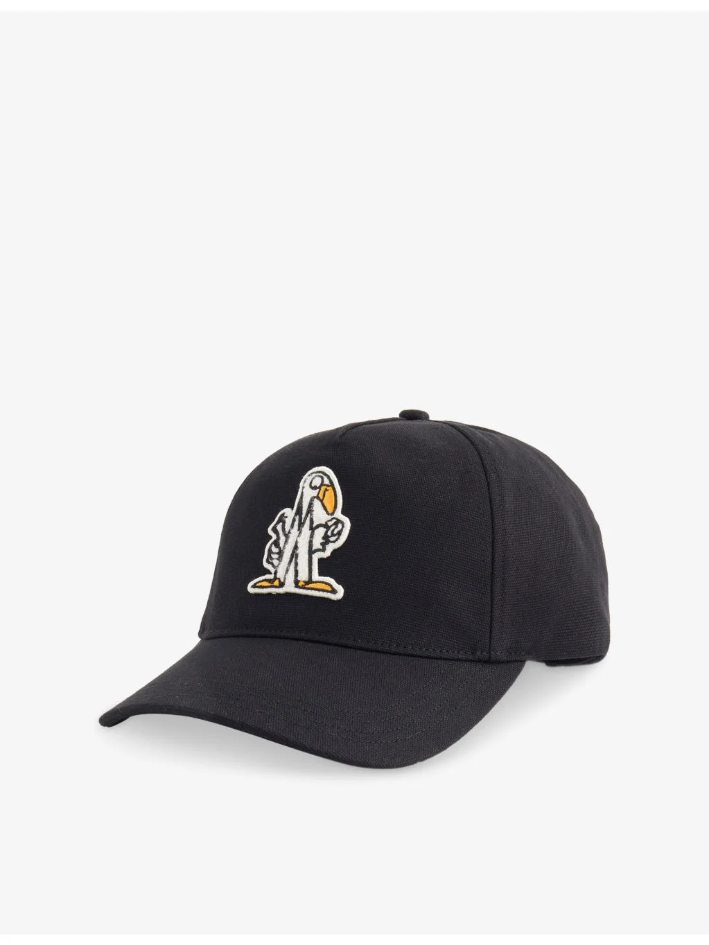Brand-Embroidered Panelled Cotton Cap - 1