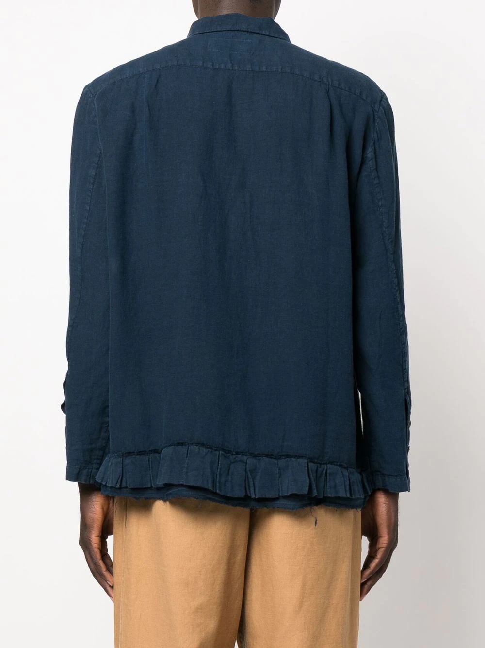 long-sleeved linen shirt - 4