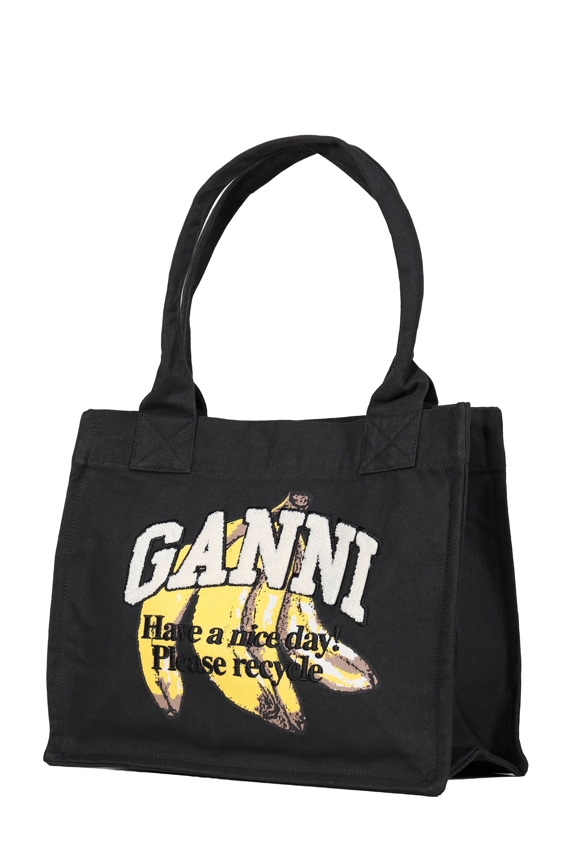 LARGE EASY SHOPPER BANANA PRINT / BLK - 2