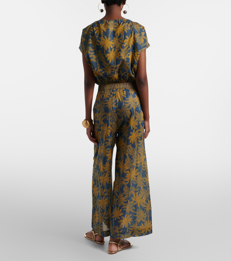 Itinérant cotton voile wide-leg pants 6