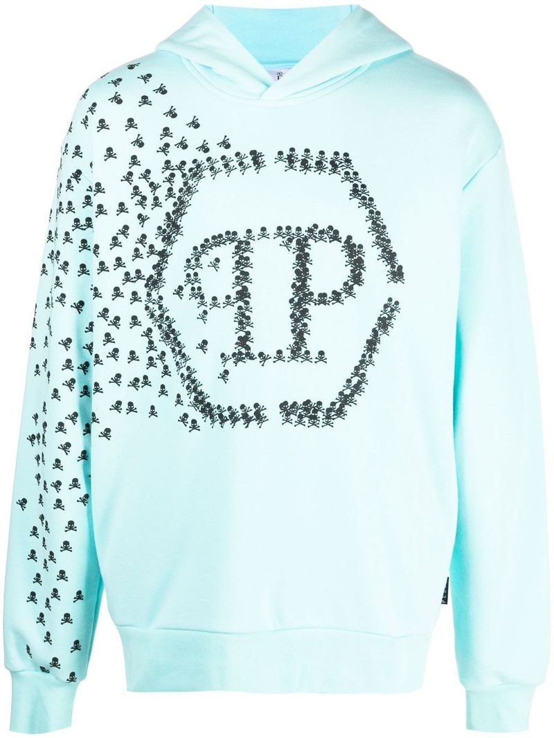 logo-print detail hoodie 1