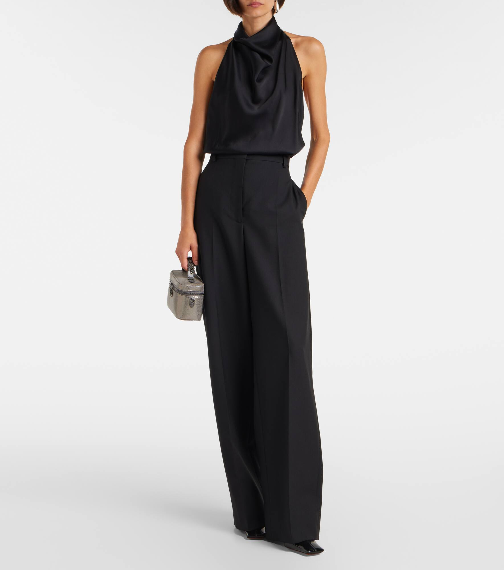 Halterneck satin top - 2