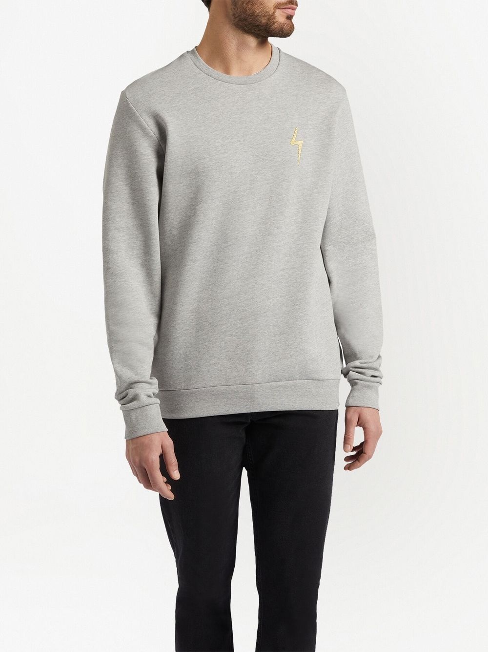 logo cotton sweatshirt - 3