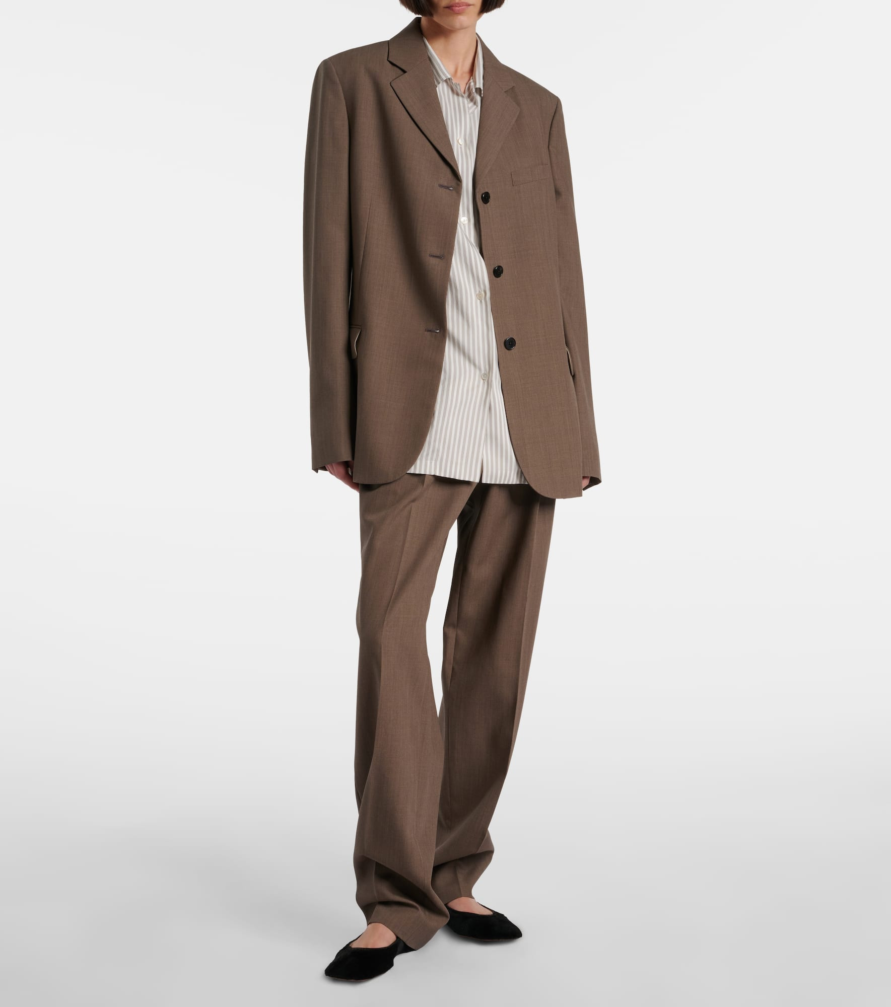 Bryce wool and silk straight pants - 2