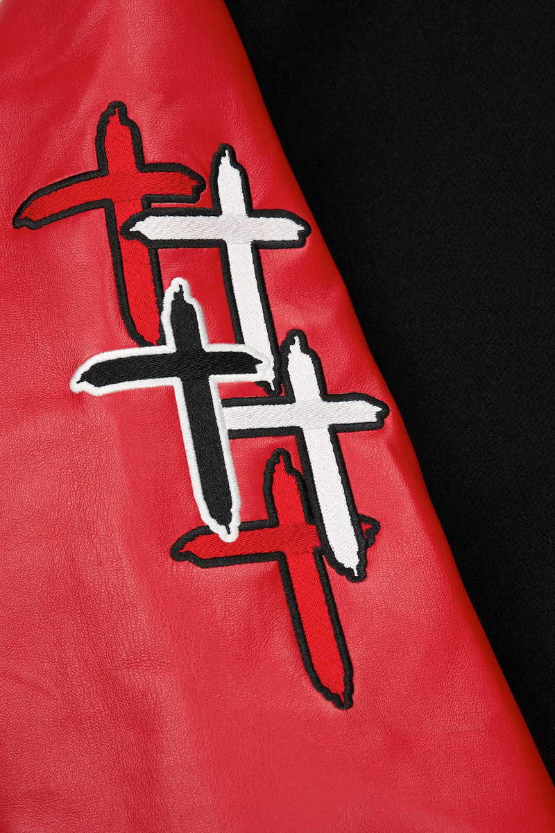 MARTY JACKET | BLACK RED FLAME LOGO 5